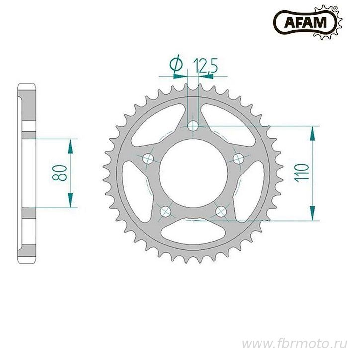 10605-40 Звезда ведомая #530 VF 750 C MAGNA AFAM 10605-40