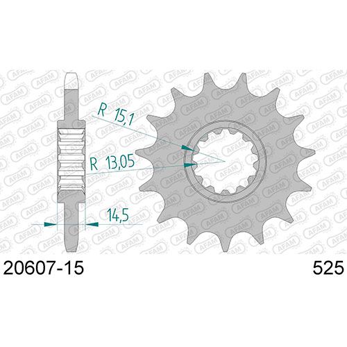 20607-15 Звезда ведущяя #525 CB 750 Seven Fifty AFAM 20607-15