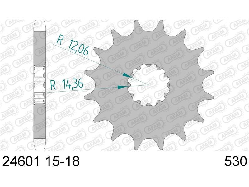 24601-16 Звезда ведущяя #530 ZR 1100 GPZ 750 R AFAM 24601-16 (JTF517.16)