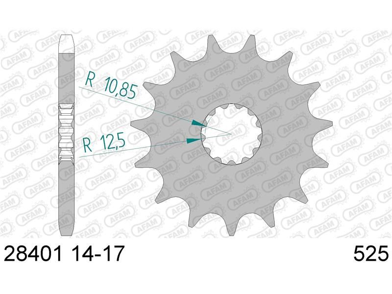 28401-15 Звезда ведущяя, #525 (520.15) 650 RAPTOR DL 650 V-STROM GSF 650 SV 650 AFAM 28401-15 (JTF520.15)