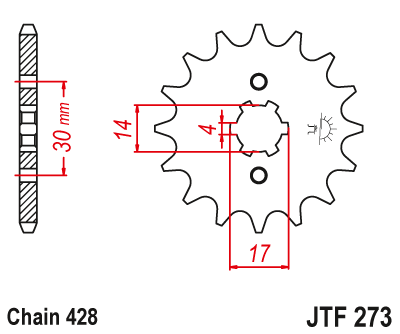 Звезда ведущая JT JTF273.15 (JTF273-15) (F273-15)