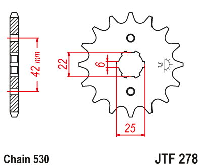 Звезда ведущая JT JTF278.17 (JTF278-17) (F278-17)