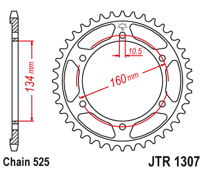 Звезда ведомая JT JTR1307.46 (JTR1307-46) (R1307-46)