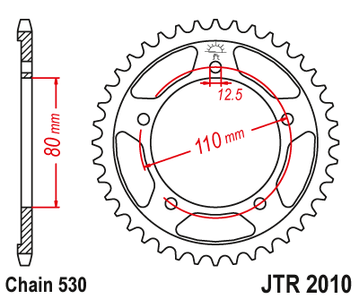 Звезда ведомая JT JTR2010.40 (JTR2010-40) (R2010-40)