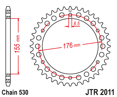 Звезда ведомая JT JTR2011.42 (JTR2011-42) (R2011-42)