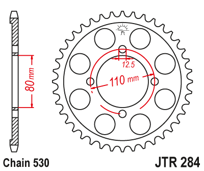 Звезда ведомая JT JTR284.39 (JTR284-39) (R284-39)