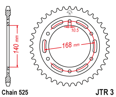 Звезда ведомая JT JTR3.42 (JTR3-42) (R3-42)
