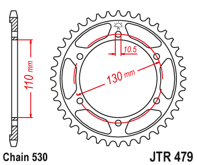Звезда ведомая JT JTR479.46 (JTR479-46) (R479-46)
