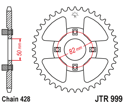Звезда ведомая JT JTR999.42 (JTR999-42) (R999-42)